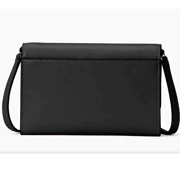 Kate Spade Perry Saffiano Leather Crossbody Bag Wallet Black NWT K8709 Reg $239 - Picture 2 of 7